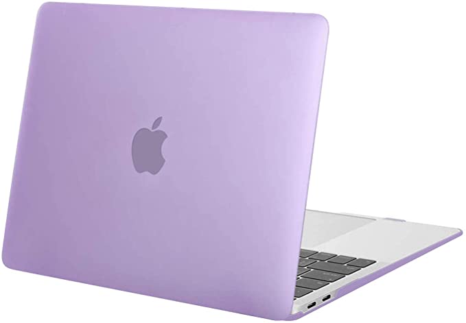 MOSISO Compatible with MacBook Air 13 inch Case 2022 2021 2020 2019 2018 Release M1 A2337 A2179 A1932 Retina Display Touch ID, Protective Plastic Hard Shell Case Cover, Light Purple
