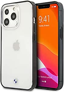 BMW PC/TPU Transparent Hard Case With Edges For iPhone 13 Pro Max (6.7") - Black
