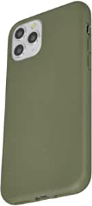 Danbey Wheat Straw Case for iPhone 11 Pro Max Case, 6.5 inches Display, Matte Surface, Drop Protection, 2mm Thick Flexible Soft TPU Cover - Olive Green