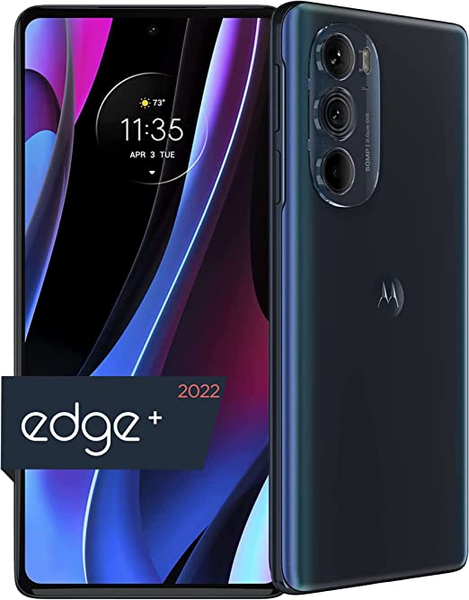 Motorola Edge + |2022| 4800mAh Battery | Unlocked | Made for US by Motorola | 8/512GB | 50MP Camera | Cosmos Blue