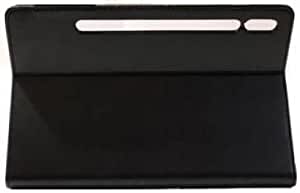 Premium PU Leather Flip Stand Cover for Samsung Galaxy Tab S8 Plus 2022 12.4in (Black)