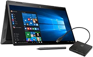 HP 2020 High-end Envy x360 Convertible Touchscreen Laptop (AMD Ryzen 7 4700U, 8GB RAM, 1TB SSD, WiFi 6, Windows 10) - (MPP2.0 Tilt Pen and USB-C Hub Included)