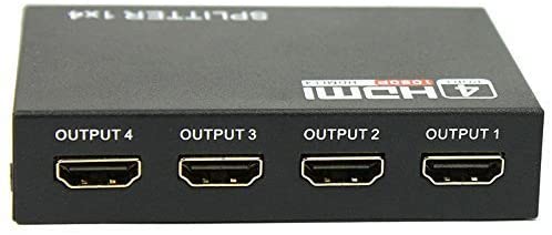 plutofit HDMI Full HD 1080P 1 in 4 out Splitter with 3D v1.4 Support