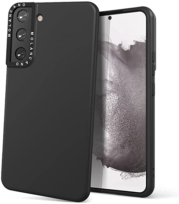 MOLANCANO Galaxy S22Plus Case, TPU/PC Soft Anti-Scratch Phone case, Camera Protective Cover, Shockproof Flexible Matt Texture Cases Cover Compatible with Samsung Galaxy S22Plus (2022) (Black)