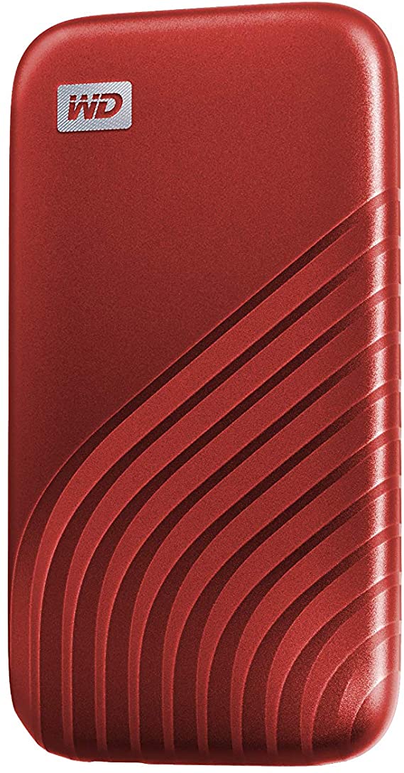WD 2TB My Passport SSD - Portable SSD, up to 1050MB/s Read and 1000MB/s Write Speeds, USB 3.2 Gen 2 - Red