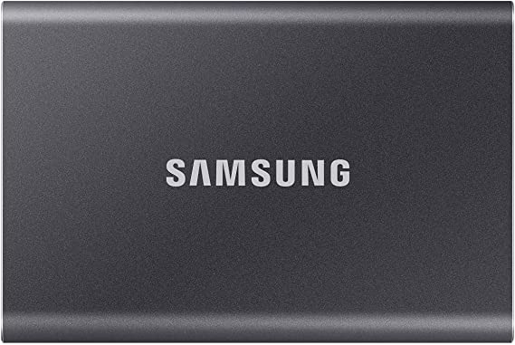 Samsung T7 Portable SSD - 1 TB - USB 3.2 Gen.2 External SSD Titanium Grey (MU-PC1T0T/WW)