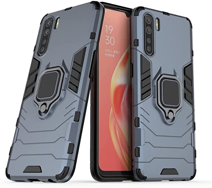 For Oppo Reno 3, Iron Man Ring Original Case from CompuMisr - Blue