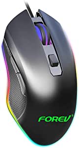Forev FV-Q7 HighEnd Gaming Mouse Multi DPI & Multi backlit LED Lights Effects - For PC