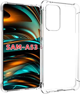 USTIYA for Samsung Galaxy A53 5G Case Clear TPU Four Corners Cover Transparent Soft funda