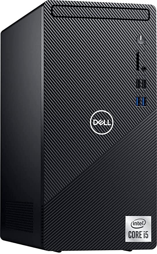 2021 Newest Dell Inspiron 3880 Desktop Computer, 10th Intel Quad-Core i5-10400 Processor, 16GB DDR4 RAM, 256GB PCIe SSD + 1TB HDD, WiFi, VGA, HDMI, Bluetooth, Windows 10 Home, Black (Latest Model)