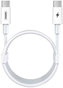 Remax Rc-175C Chaining Series Pd Fast-Charging Data Cable Type-C To Type-C - White