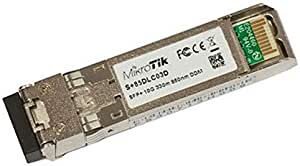 Mikrotik RouterBOARD S+85DLC03D, SFP+ transceivers 10G SFP+ transceiver with a 850nm Dual LC connector for up to 300m Single Mode fiber connections, with DDM
