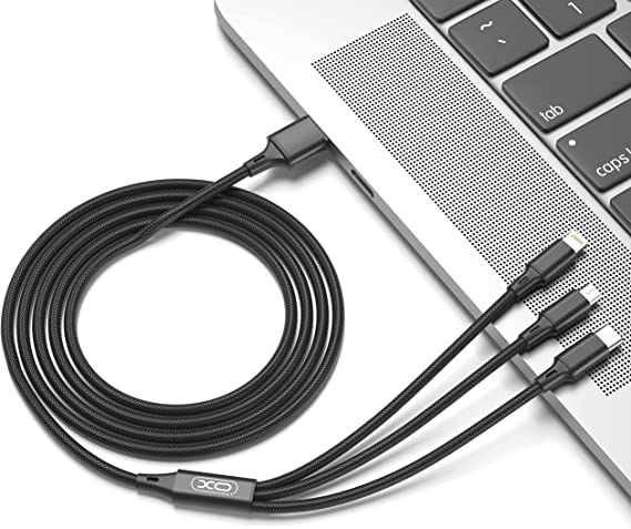 XO NB173 3 IN 1 USB Cable 1.2 Meter-Black