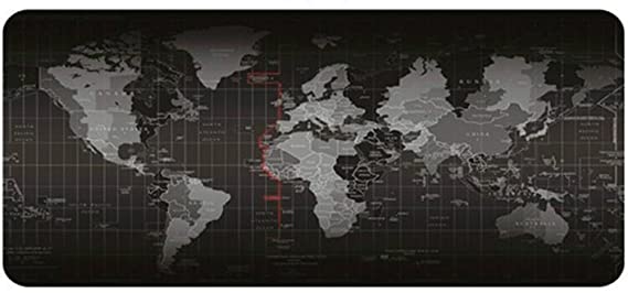 Old World Map Mouse Pad Large Pad for Mouse Notbook Computer Mousepad Gaming Mouse Mats for Mouse Game (800 * 300mm)