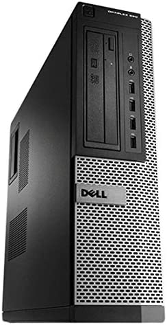Dell OptiPlex 990 DT Desktop PC (Black/Silver) - (Intel Quad Core i5-2400 3.10 GHz, 8 GB RAM, 1 TB HDD, Windows 10 Pro) (Renewed)