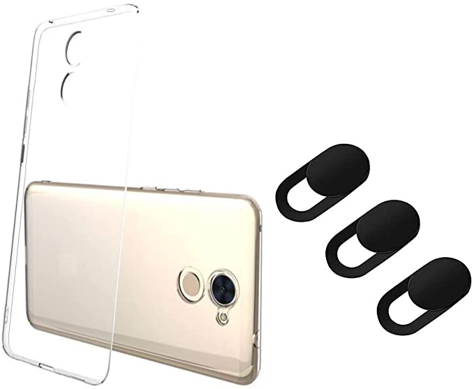 Generic Generic Back Case Silicone Y7 prime with 3 pcs spy protection cover for mobile camera