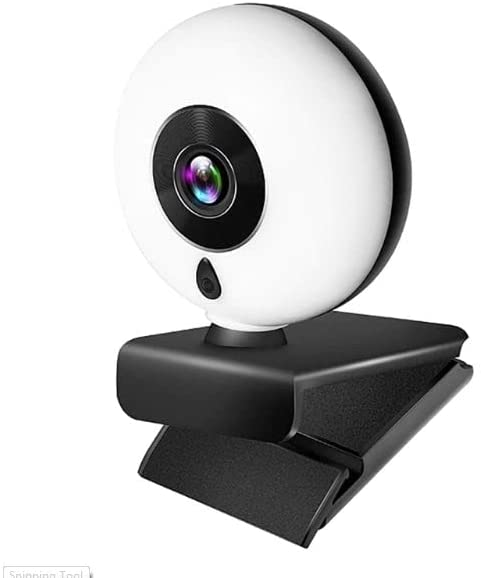 1080P 2K HD Webcam with Ring Light – Autofocus – USB Driver Free – Noise Reduction Mic For PC