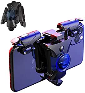 AccLoo Mobile Controller, 16 Shots per Second Shooting Triggers Game Controllers, Auto High Frequency Click with L1/R1 Joystick Gamepad for PUBG/Fortnite/Call of Duty, Compatible with Android & iOS