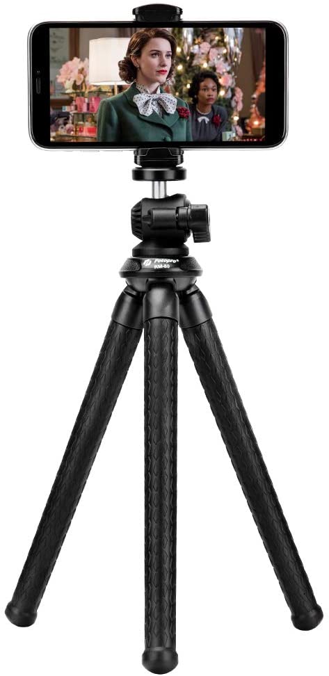 Flexible Phone Tripod, Ball Head Tripod with Phone Tripod Mount, Waterproof Tripod for iPhone, Selfie Stick Tripod, Camera Stand Tripod, Compatible with iPhone/Android/Camera