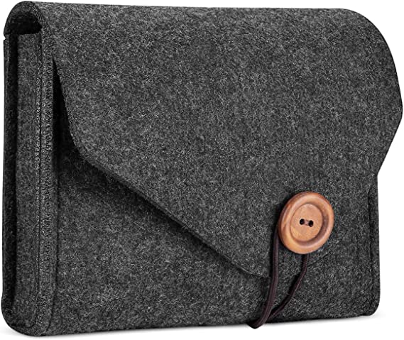 Travel Electronic Organizer Storage Case for MacBook Power Adapter, KASTWAVE Felt Portable Electronics Accessories Pouch for Laptop Power Supply Magic Mouse Charger Cable Hard Drive Power Bank