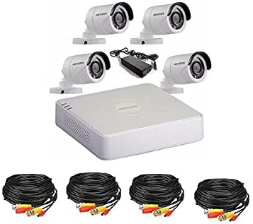 Hikvision 4CH CCTV Kit with 4 Outdoor Night Vision Camera (720P, 1Mp)