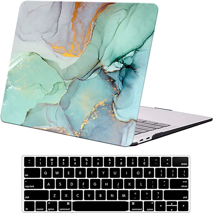 Case Fit MacBook Pro 13 inch 2021 A2338 M1 A2251 A2289 A2159 A1989 A1706 A1708 DTangLsm Mac Pro Case Plastic Hard Shell Case&Keyboard Cover Laptop Case ONLY for Mac Pro 13inch 2020-2016 Release, Green