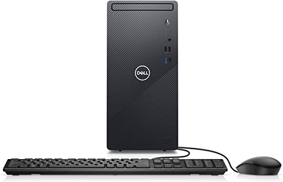 Dell Inspiron 3891 Compact Tower Desktop - Intel Core i5-10400, 16GB DDR4 RAM, 256GB SSD + 1TB SATA HDD, Intel UHD Graphics 630 with Shared Graphics Memory, Windows 10 Home - Black (Latest Model)