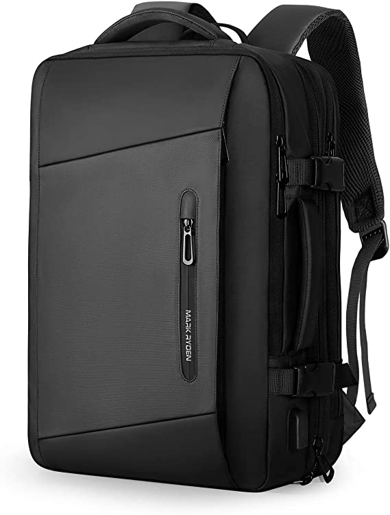 Mark Ryden 26/38L Carry on Travel Backpack for Men underseat Flight Expandable Bag fit 17.3 Laptop