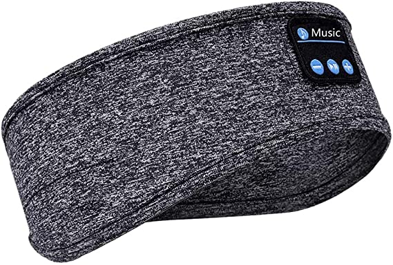 POHOVE Sleep Headphones 5.0 Bluetooth Headband Soft Sleeping Wireless Music Sport Headbands With HD HiFi Audio,Sleeping Headsets With Built In Speakers Perfect For Workout, Running, Yoga