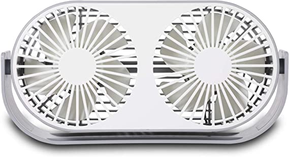 9 Inch Mini USB Desk Fan. 3 Speeds, 10 Fan Blades, Dual Modes with Aromatherapy Box, USB Powered ONLY, Perfect Fan for Office and Home