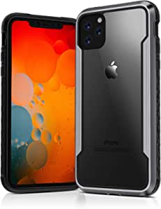 Jaysa iPhone 11 Pro Max Phone Case, Shockproof Drop Protection Cover for Apple iPhone 11pro Max (Black & Grey)