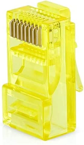 (Cable Accessories rj45 CAT6 (100 PCS- فسفوري