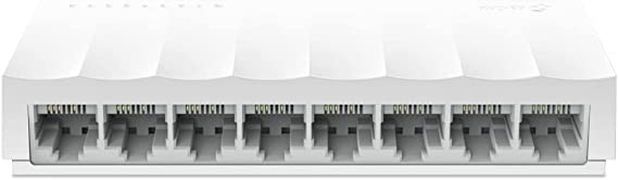 TP-Link 8 Port 10/100Mbps Fast Ethernet Switch | Desktop Ethernet Splitter | Ethernet Hub | Plug and Play | Fanless Quiet | Desktop Design | Green Technology | Unmanaged (TL-SF1008D)