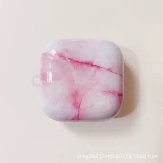 Suitable for OPPO Enco W51 bluetooth headset Protective marble hard Case - bloodstone