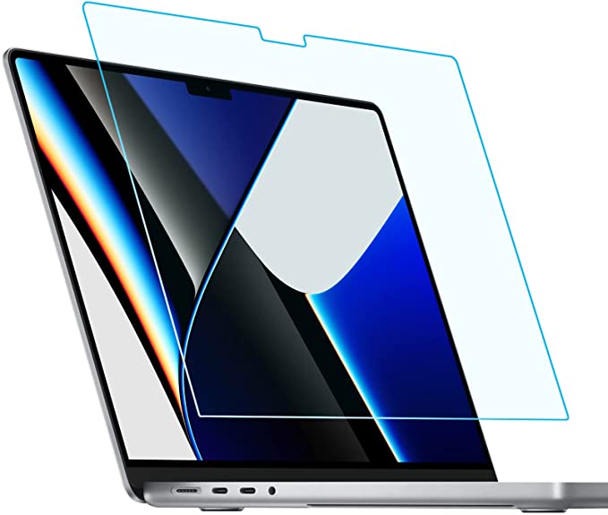 FORITO 2-Pack Anti Blue Light Screen Protector Compatible with MacBook Pro 14 inch 2021 M1 Pro/M1 Max A2442, Eye Protection Blue Light Blocking & Anti Glare Laptop Screen Protector