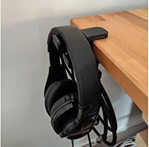 Headphone Holder with Screw in Office with Extra Hook for Headphone Cable Maximum Mount Thickness in The Office 6 Cents
