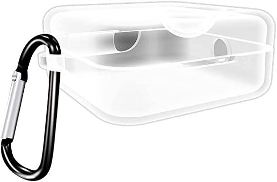 Headset Protective Case for Nothing Ear 1 Waterproof Cover Shockproof Washable Shell with Hook Silicone Anti-dust Sleeve (Transparent)