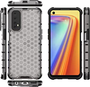 For Realme 7, Honeycomb Pattern Shockproof Original Case from CompuMisr - Transparent