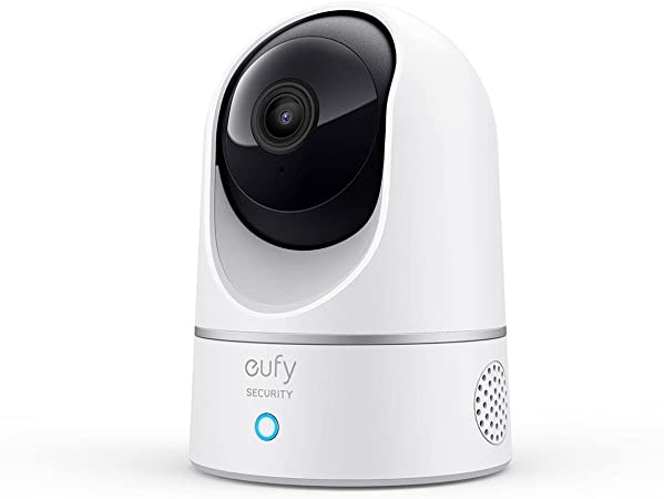 Eufy Indoor Cam 2K Pan & Tilt Home Security Camera for Indoor Surveillance, Human and Pet AI, Works with Voice Assistants, Motion Tracking, Night Vision.