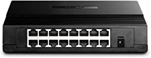 TP-Link 16 Port 10/100Mbps Fast Ethernet Switch | Desktop or Wall-Mounting | Plastic Case Ethernet Splitter | Unshielded Network Switch | Plug and Play | Fanless Quiet | Unmanaged (TL-SF1016D)