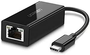 UGREEN USB Type C Ethernet Adapter USB-C to RJ45 10/100 Network Adapter for New Macbook, Chromobook Pixel, Lenovo Yoga 900 (30287)