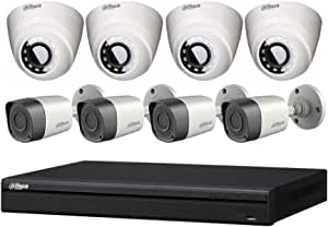 Dahua Technologies 2MP Night Vision Outdoor Indoor Security Cameras with Mobile Viewable Recorder (Pack of 8)