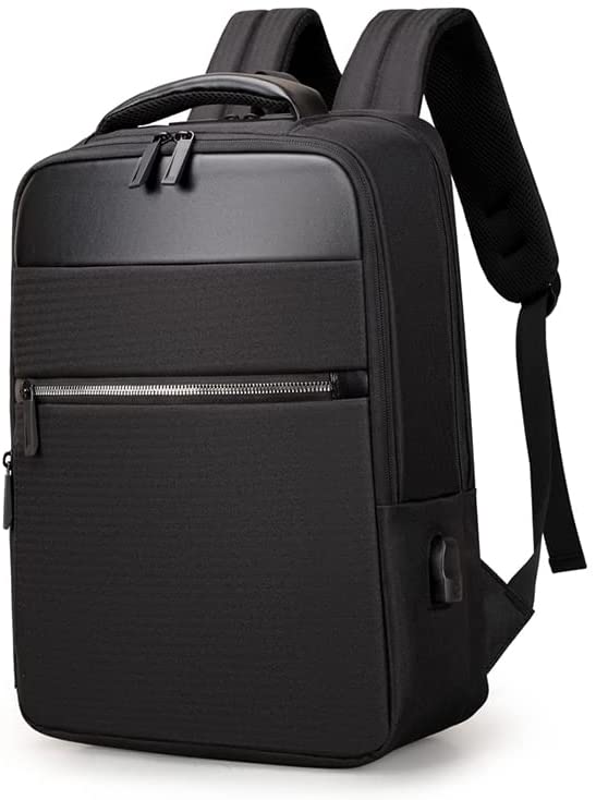 Backpack Men Laptop USB Charging For Men (Black)
