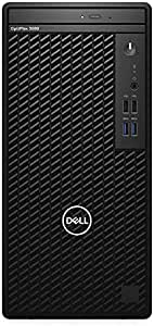 Dell OptiPlex 3080 Tower Desktop PC - Intel Core i3-10100,4GB RAM, 1TB HDD, Integrated Graphics, DOS (Black)