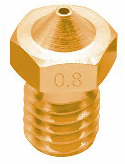 3D Printer V6 M6 Threaded E3D Brass Nozzle 0.8mm