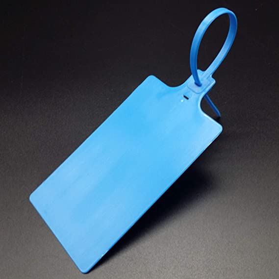 Pull Tie Security Seals Tag Fasteners Bag Seals Logistics Big Label Sign Tie Large Label Tie 100PCS (Blue)