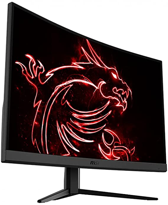 Msi Optix Gaming Monitor 24in 144Hz 1Ms MPRT VA 1080P LED 250c 1500R Curved Frameless 2HDMI 1DP AntiGlare Freesync
