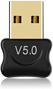 USB Bluetooth 5.0 Adapter Dongle Wireless Bluetooth Transmitter Receiver for Windows 10/8.1/8/7/XP Viasta Laptop PC for Bluetooth Speaker,Headset,Keyboard, Mouse,Game Controller