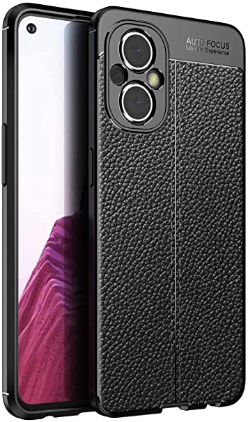 For OnePlus Nord N20 5G, Shockproof Original Leather Pattern Back Case Cover Carbon Fiber From GrabologyStore - Black