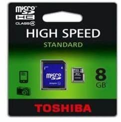 Toshiba High Speed Standard 8 GB Micro SD card with adaptor